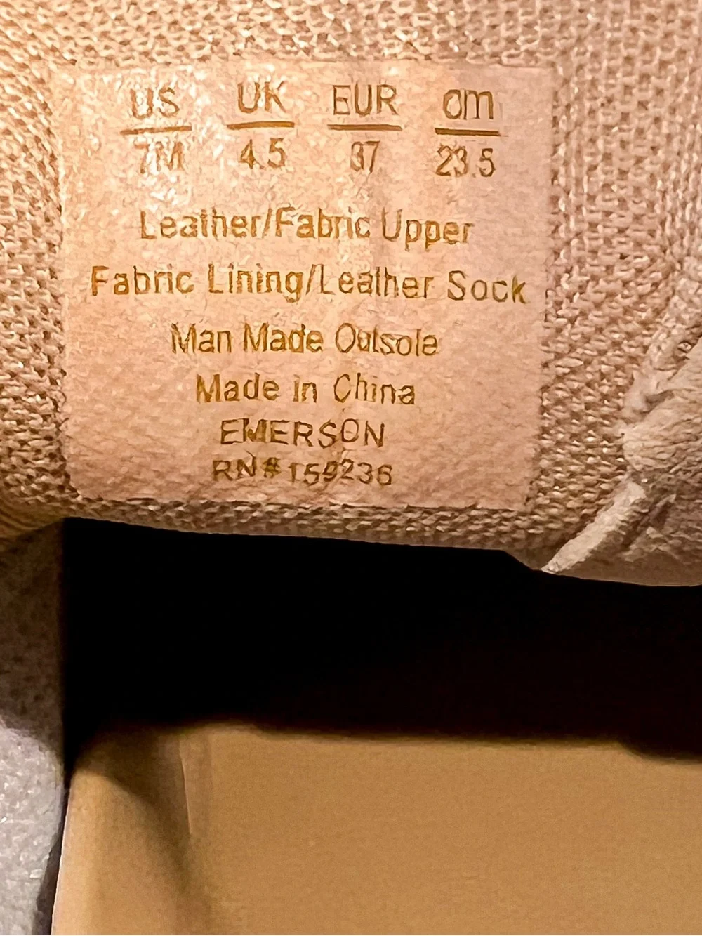 J. McLaughlin Emerson Rattan Leather Suede Tan and Beige Sneakers Womens Sz 7 M